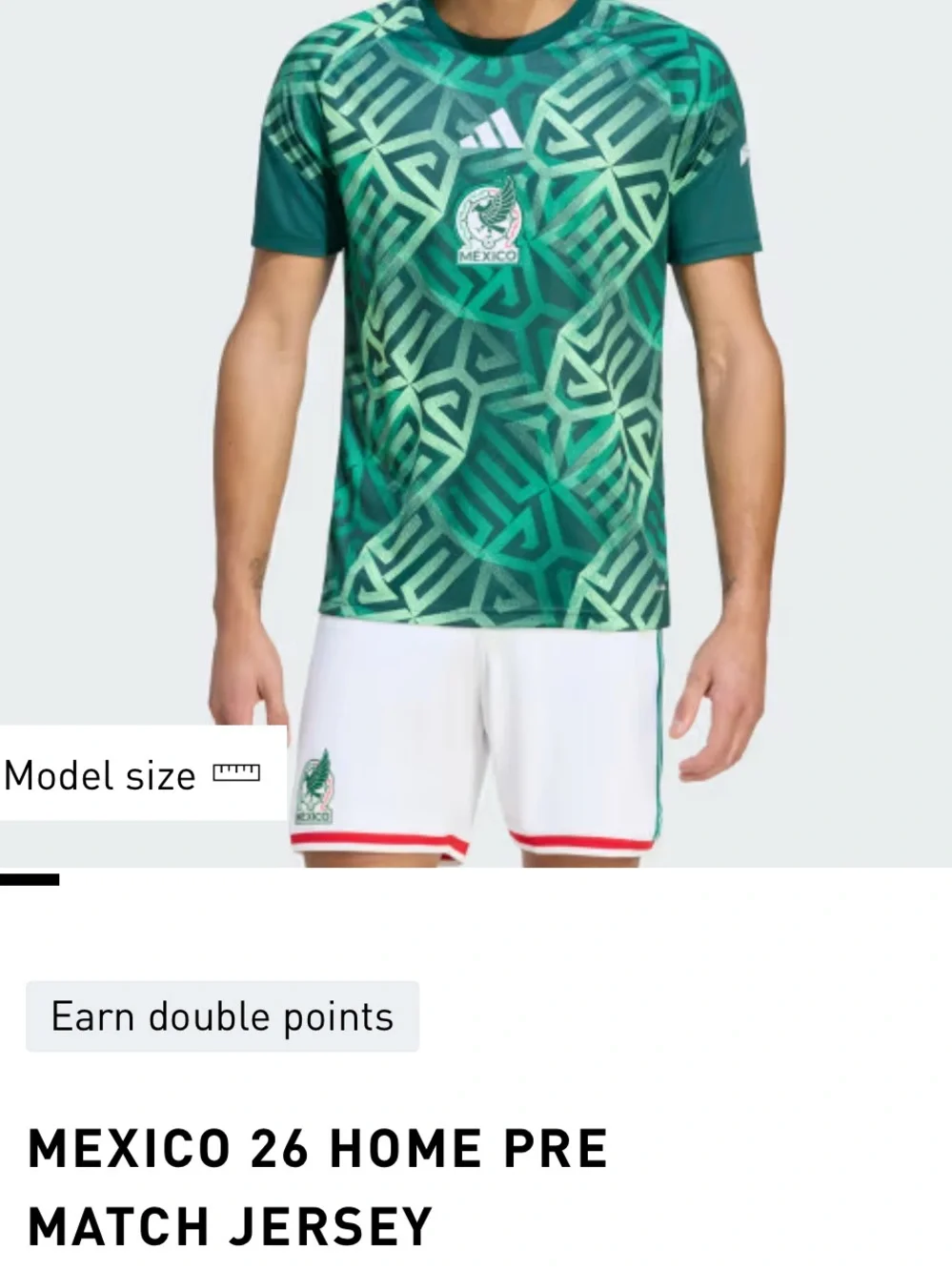 Mexico 26 Home pre match jersey adidas